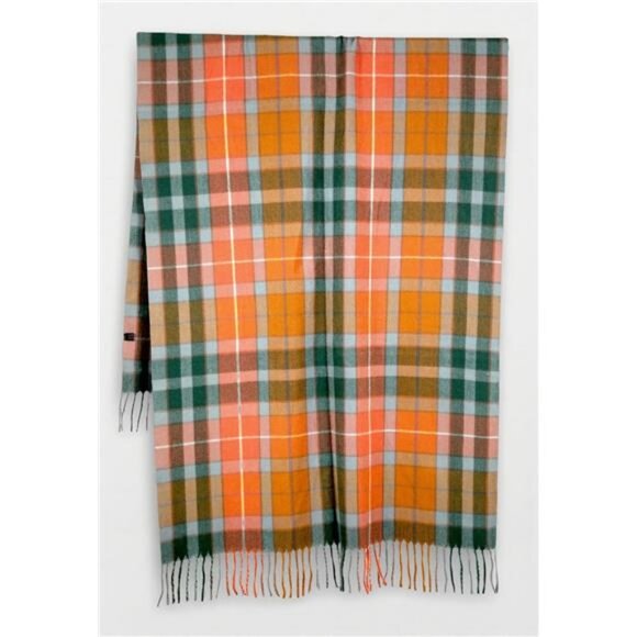 Long & Wide Scottish Tartan Plaid Shawl Wrap – Soft Cashmere Feel 80" x 30" in - Picture 3 of 6